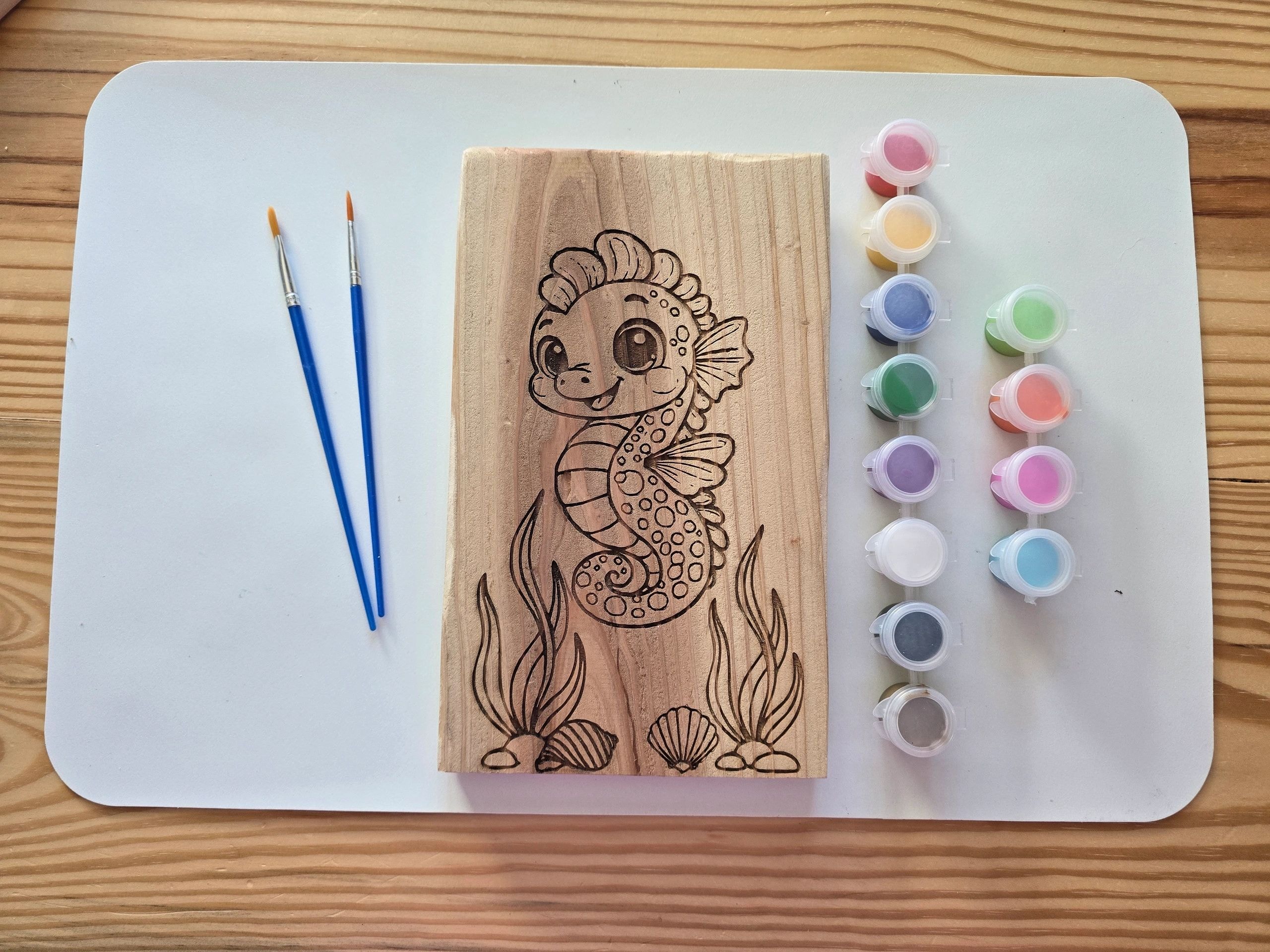 Seahorse paint kit project